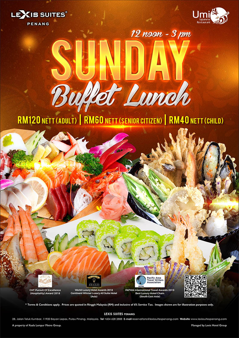 Food Hunt Sunday Japanese Buffet Lunch At Umi Japanese Restaurant Lexis Suites Penang